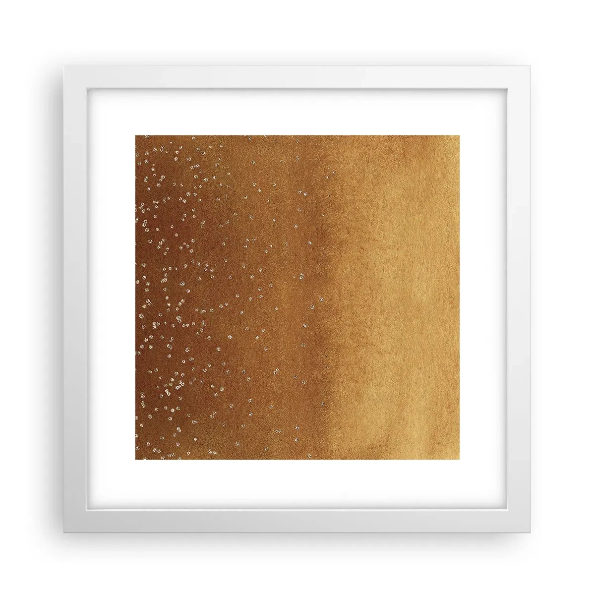 Poster in einem weißen Rahmen - Die Geburt des Lichts - 30x30 cm