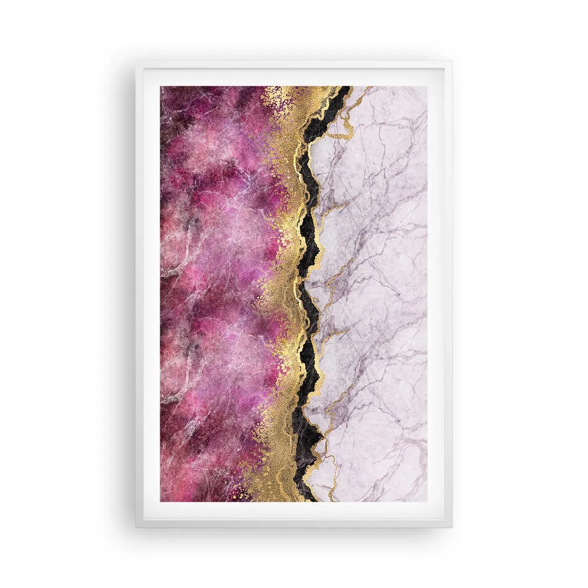 Poster in einem weißen Rahmen - An der Grenze - 61x91 cm