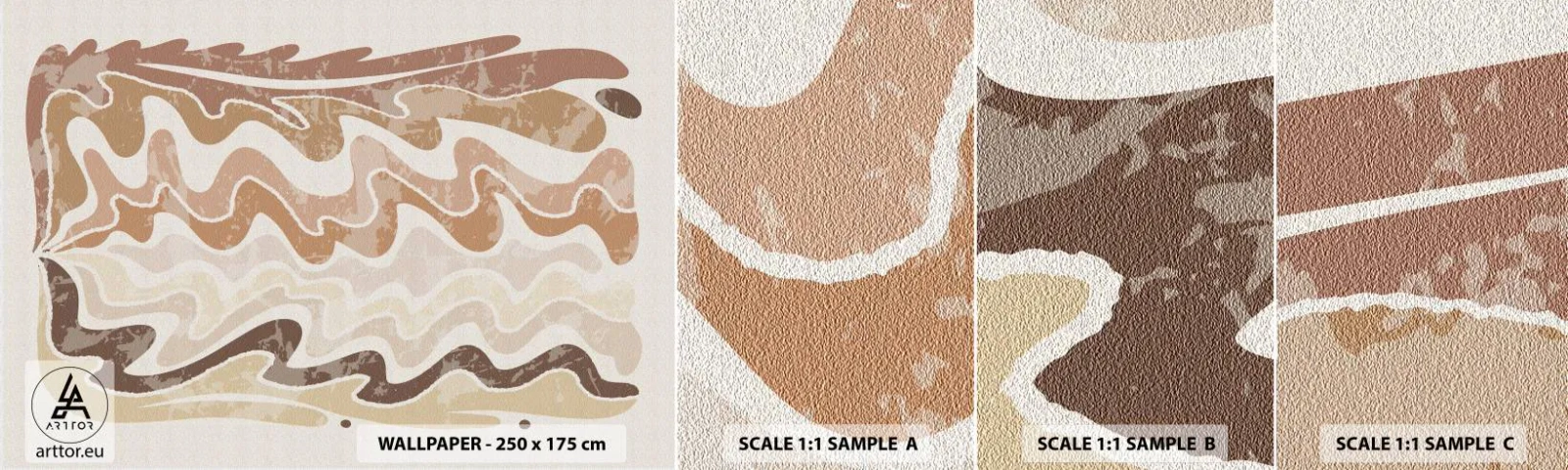 Fototapetenmuster Standard Eco - Gute Energie – gute Gefühle - Alt, Boho, Stück - 100x30 cm