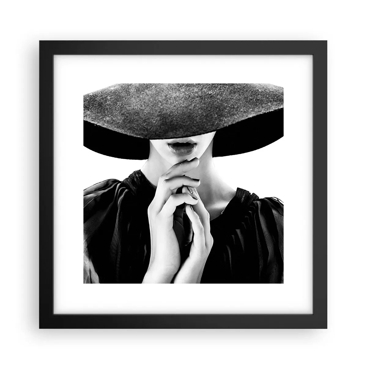 Poster in einem schwarzem Rahmen - Versteckte Schönheit - 30x30 cm