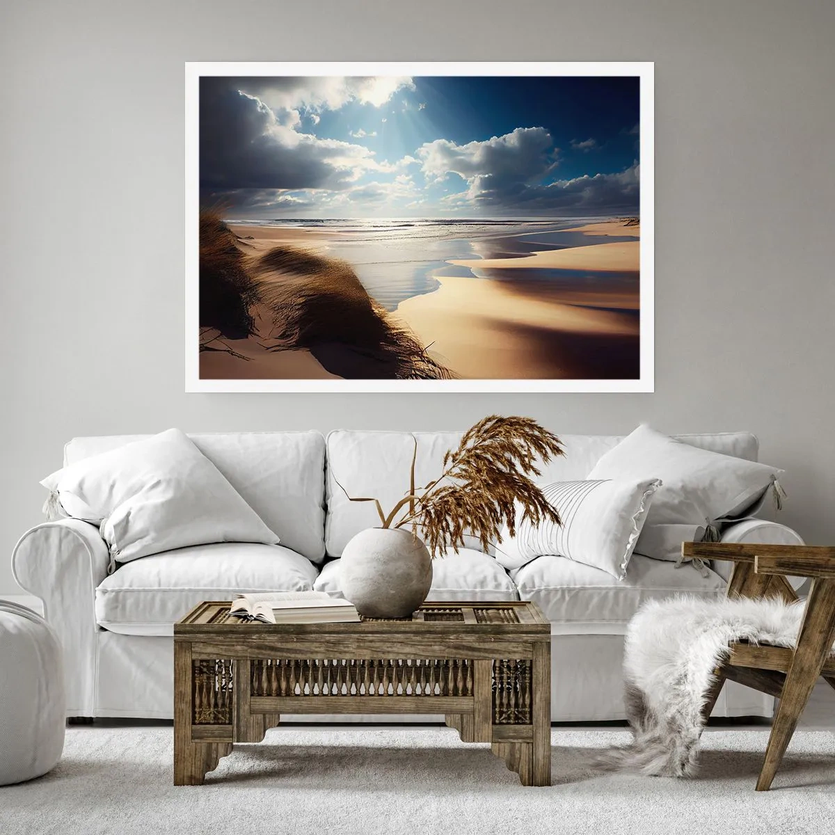 Poster - Strand, wilder Strand - 50x40 cm