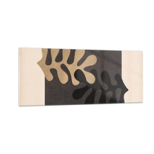 Glasbild - Bild auf glas - Abwesenheit und Ergänzung - 100x40 cm