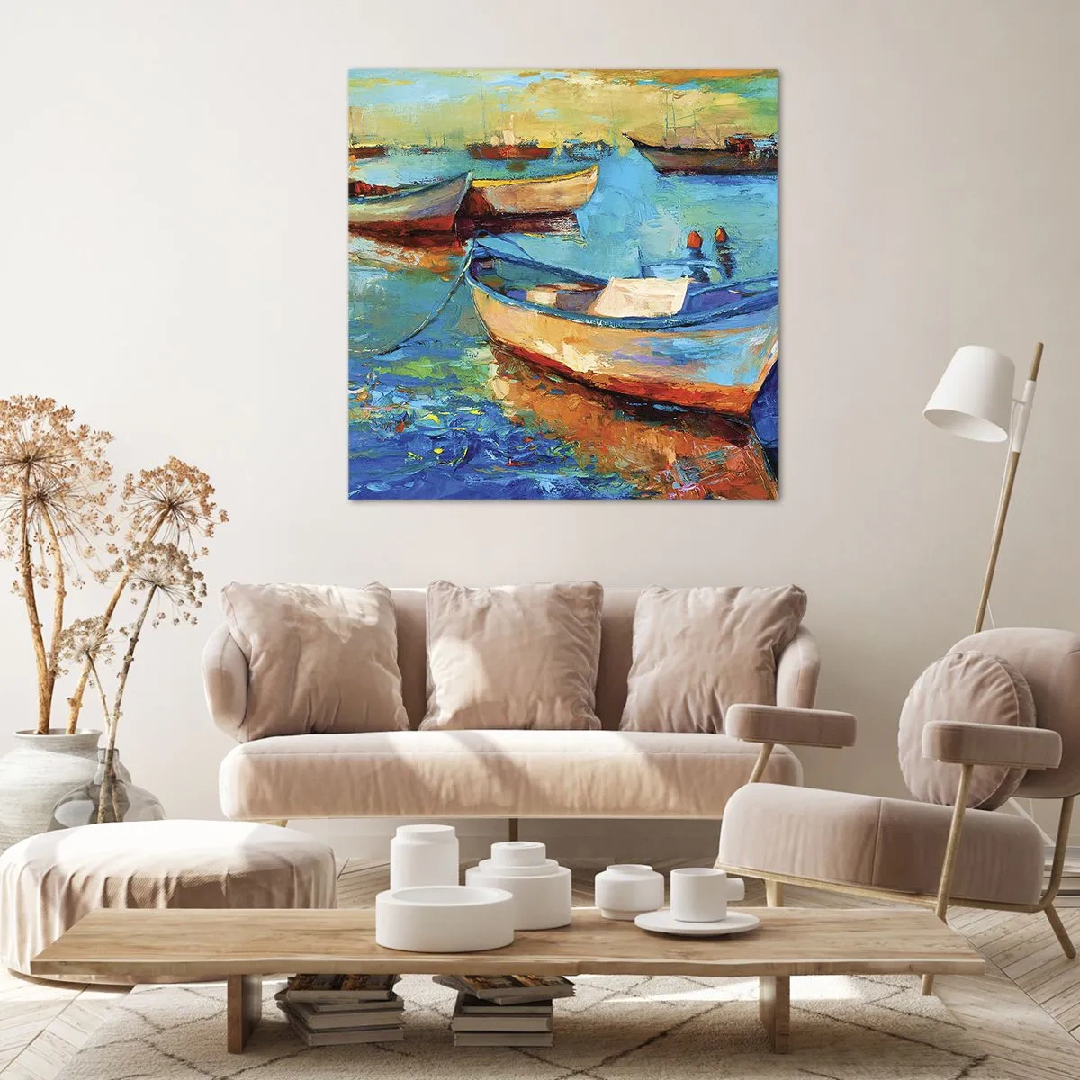 Bild auf Leinwand - Leinwandbild - In der südlichen Bucht - 30x30 cm