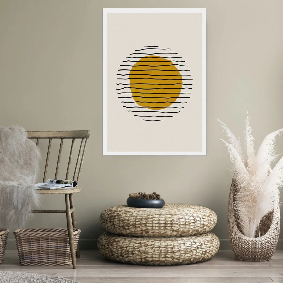 Poster - Abstraktion, die vor Hitze zittert - 61x91 cm