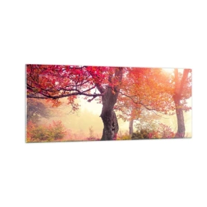 Glasbild - Bild auf glas - Blühende Raserei - 100x40 cm