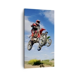 Bild auf Leinwand - Leinwandbild - Himmelssprung - 45x80 cm