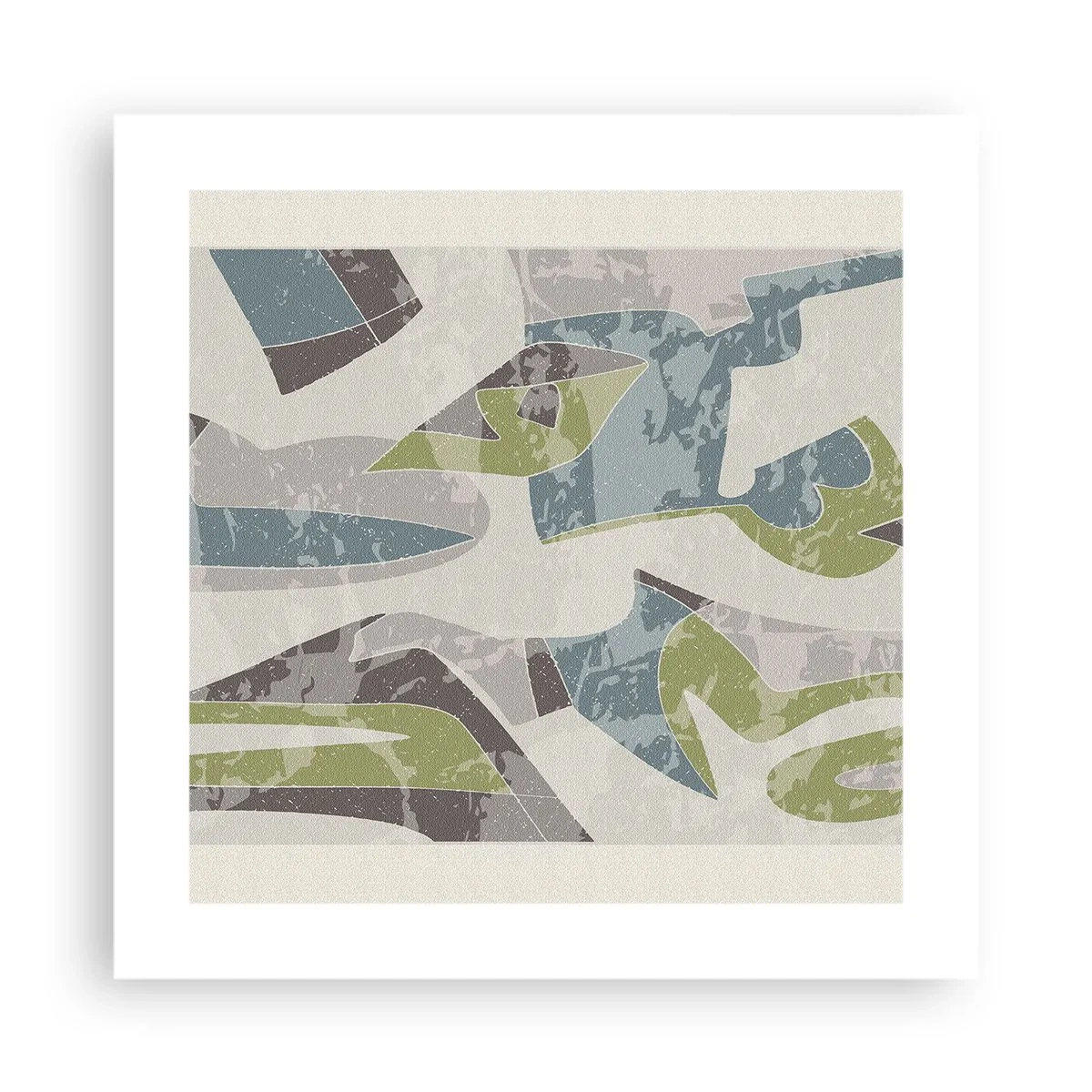 Poster - Komposition hinter dem Glas - 40x40 cm