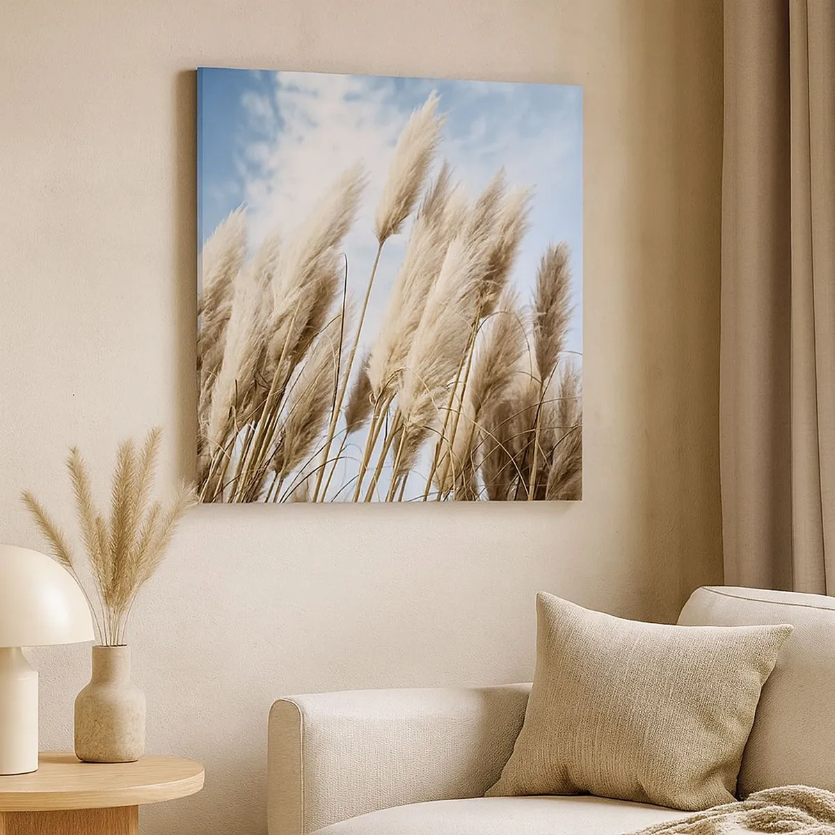 Bild auf Leinwand - Leinwandbild - Sonnige und windige Liebkosungen - 30x30 cm