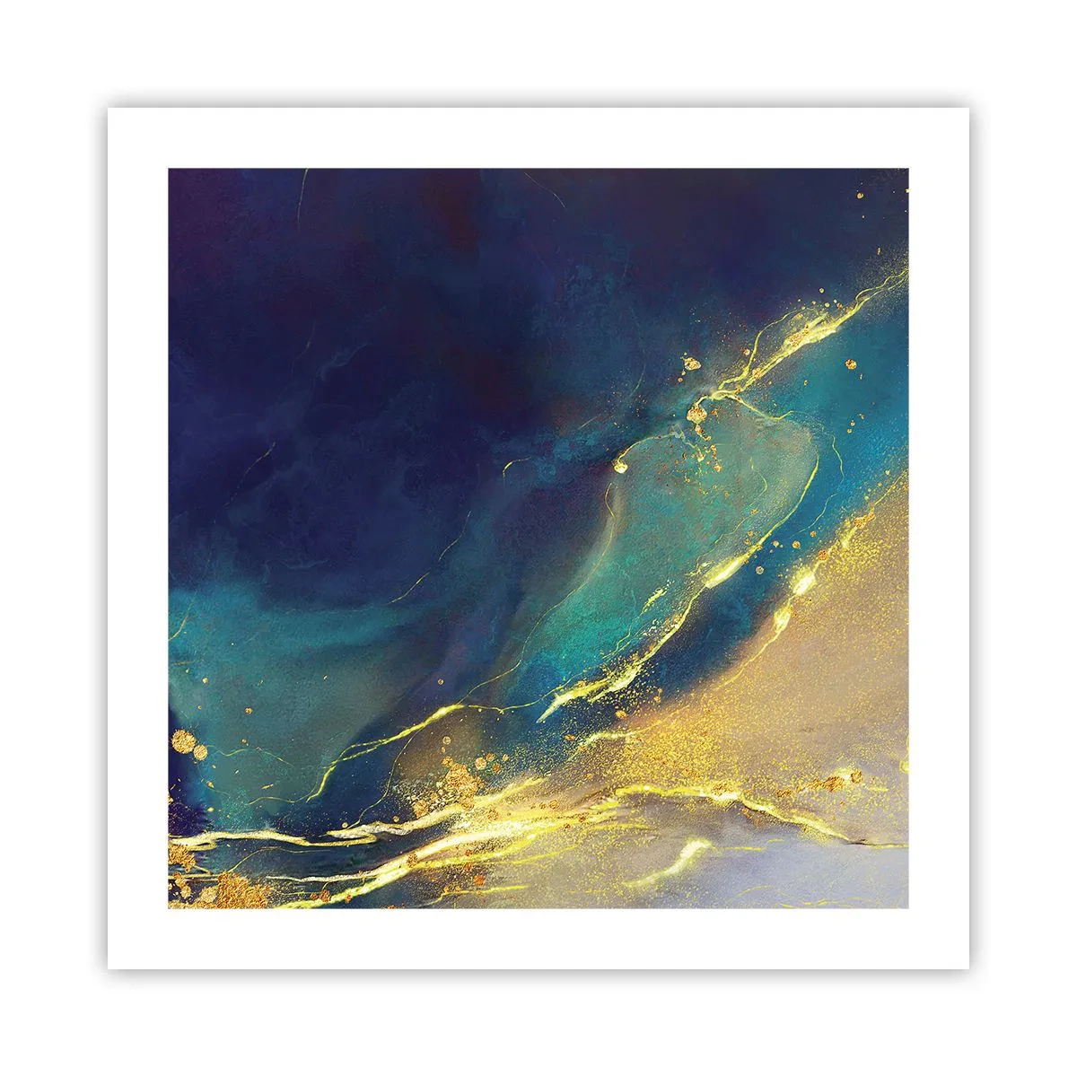 Poster - Der goldene Teich - 50x50 cm