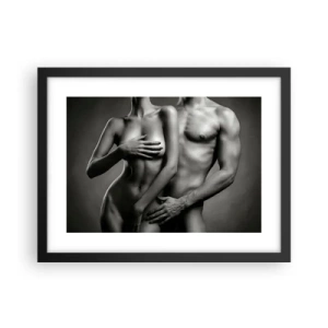 Poster in einem schwarzem Rahmen - Adam und Ewa - 40x30 cm
