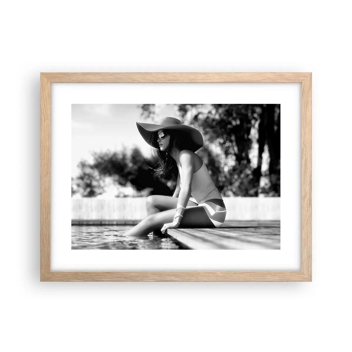 Poster in einem Rahmen aus heller Eiche - Sommertraum - 40x30 cm