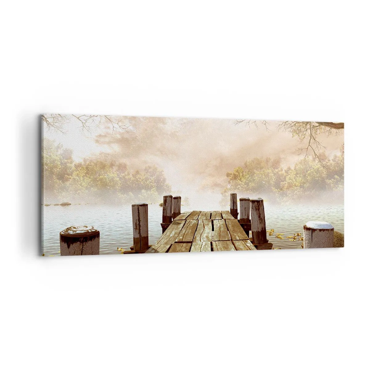 Bild auf Leinwand - Leinwandbild - Die milde Traurigkeit des Herbstes - 100x40 cm