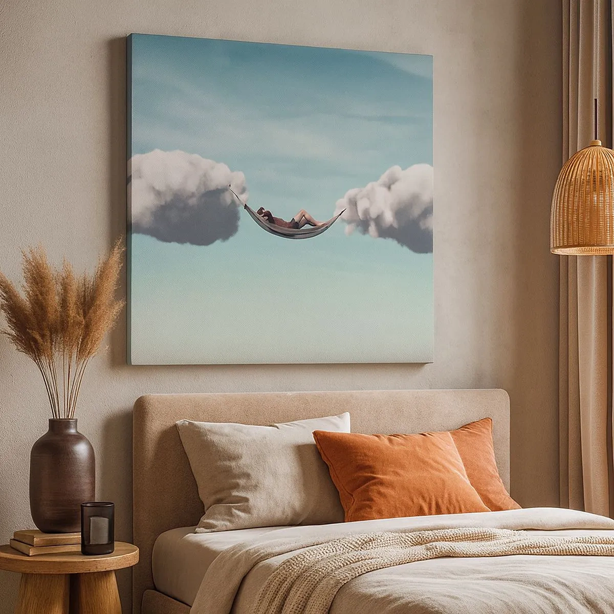 Bild auf Leinwand - Leinwandbild - Die Behaglichkeit des Augenblicks - 30x30 cm