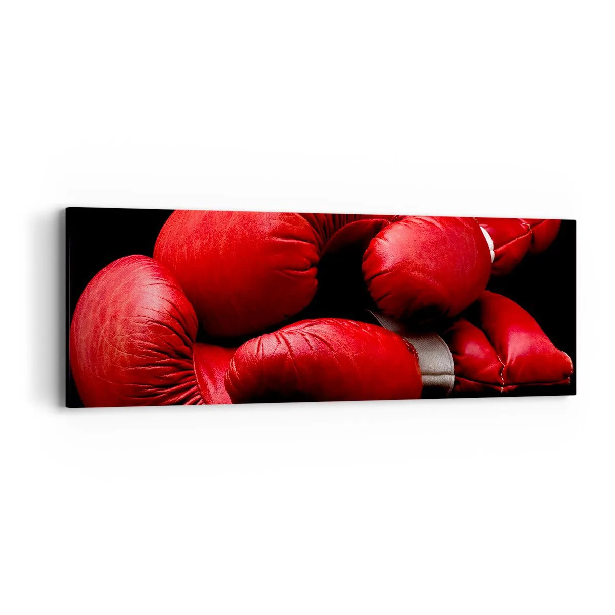 Bild auf Leinwand - Leinwandbild - Die Emotionen des Kampfes liegen hinter uns - 90x30 cm