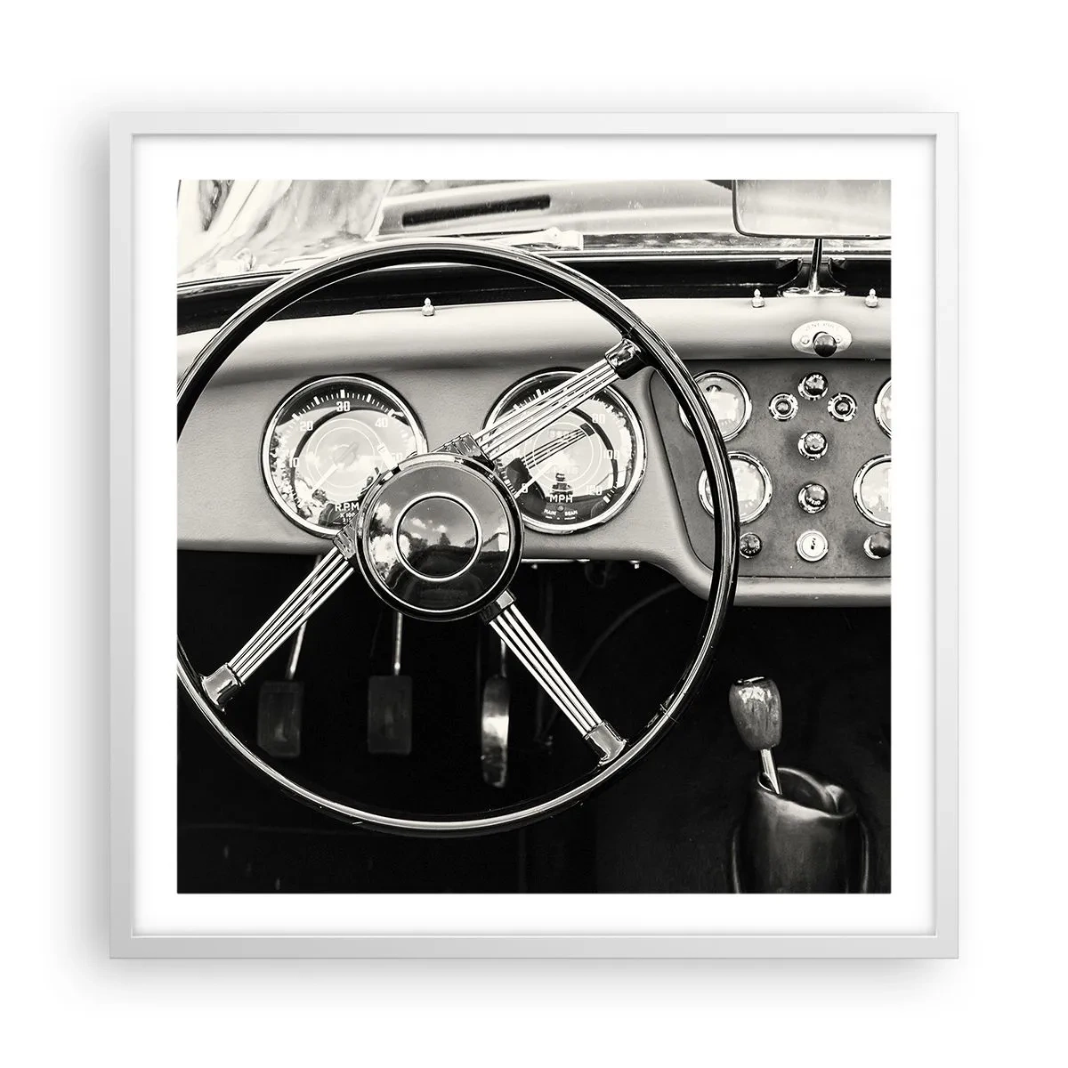 Poster in einem weißen Rahmen - Ein Sammlertraum - 60x60 cm