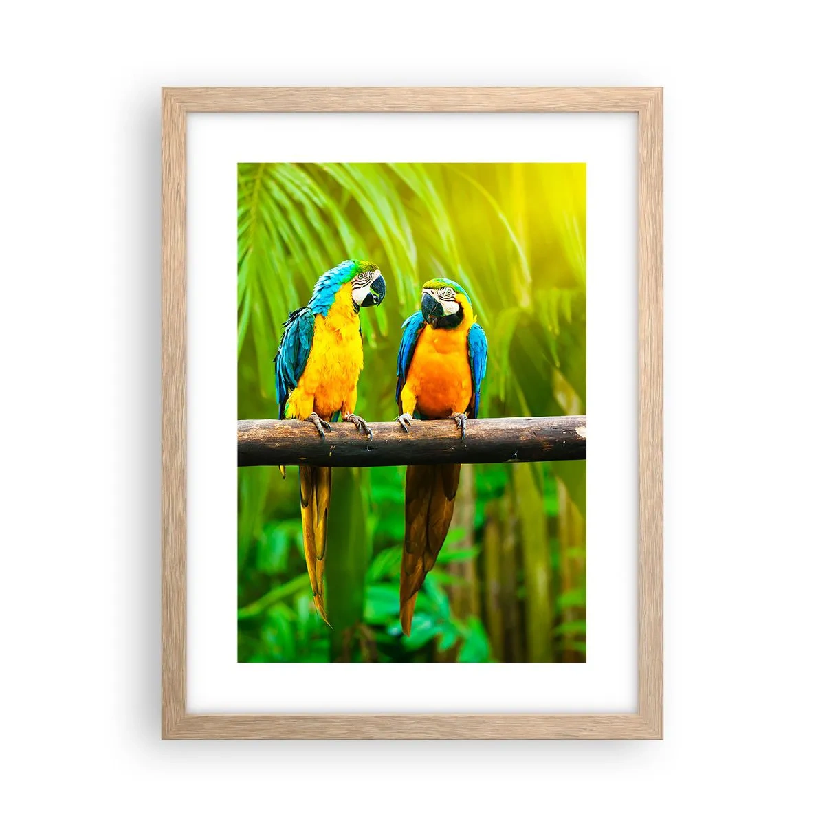 Poster in einem Rahmen aus heller Eiche - Und hast du gehört, dass sie ...? - 30x40 cm