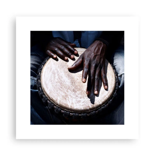 Poster - Lebe in deinem eigenen Rhythmus - 30x30 cm