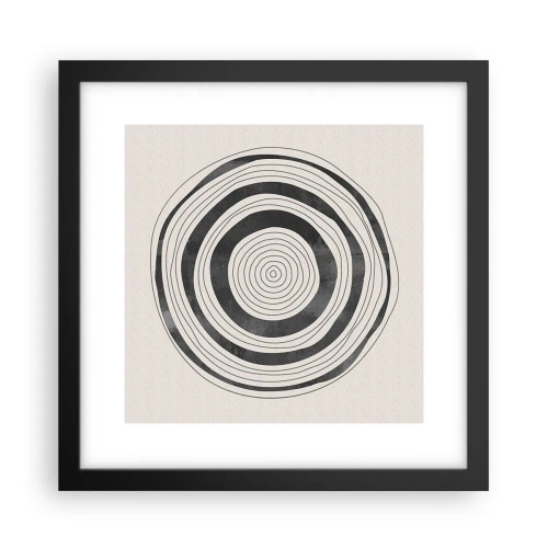 Poster in einem schwarzem Rahmen - Wichtig ist, was dazwischen liegt - 30x30 cm