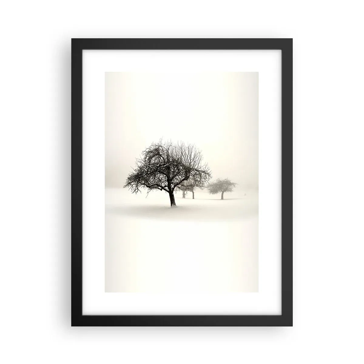 Poster in einem schwarzem Rahmen - Winterschlaf - 30x40 cm