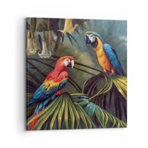 Bild auf Leinwand - Leinwandbild - Romantik in den Tropen - 70x70 cm