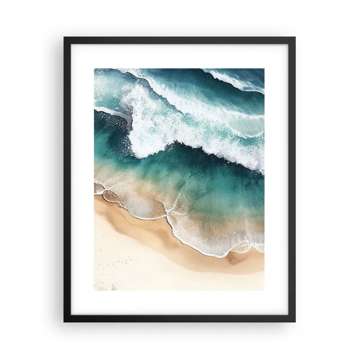 Poster in einem schwarzem Rahmen - Das ewige Treffen - 40x50 cm