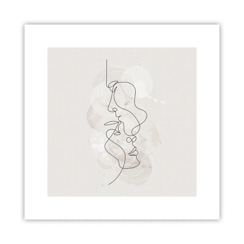 Poster - Verstrickt in eine Umarmung - 30x30 cm