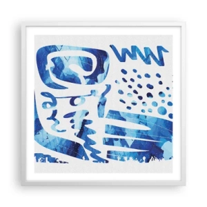 Poster in einem weißen Rahmen - Zurück zu den Wurzeln - 60x60 cm