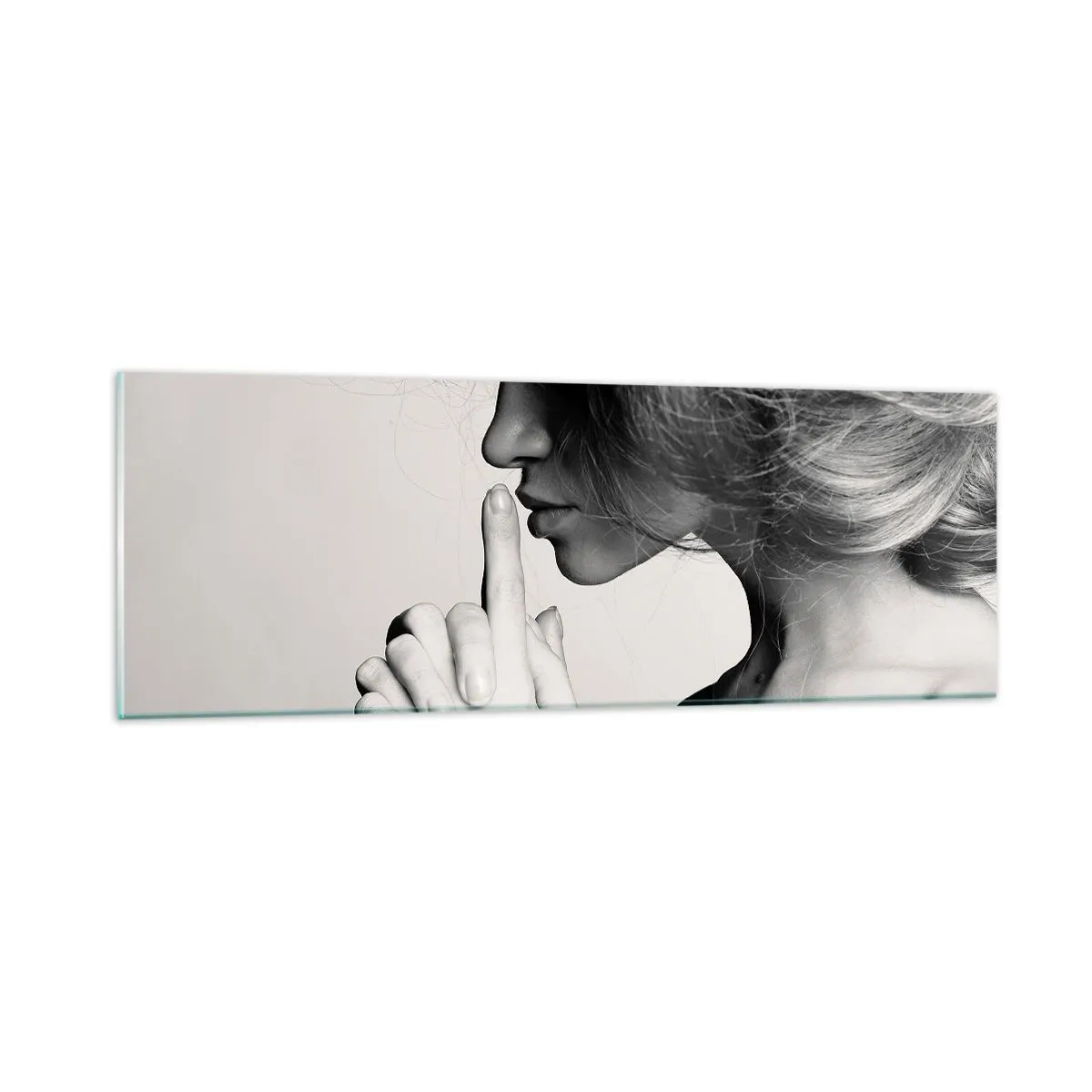 Glasbild - Bild auf glas - Auf sich selbst hören - 90x30 cm