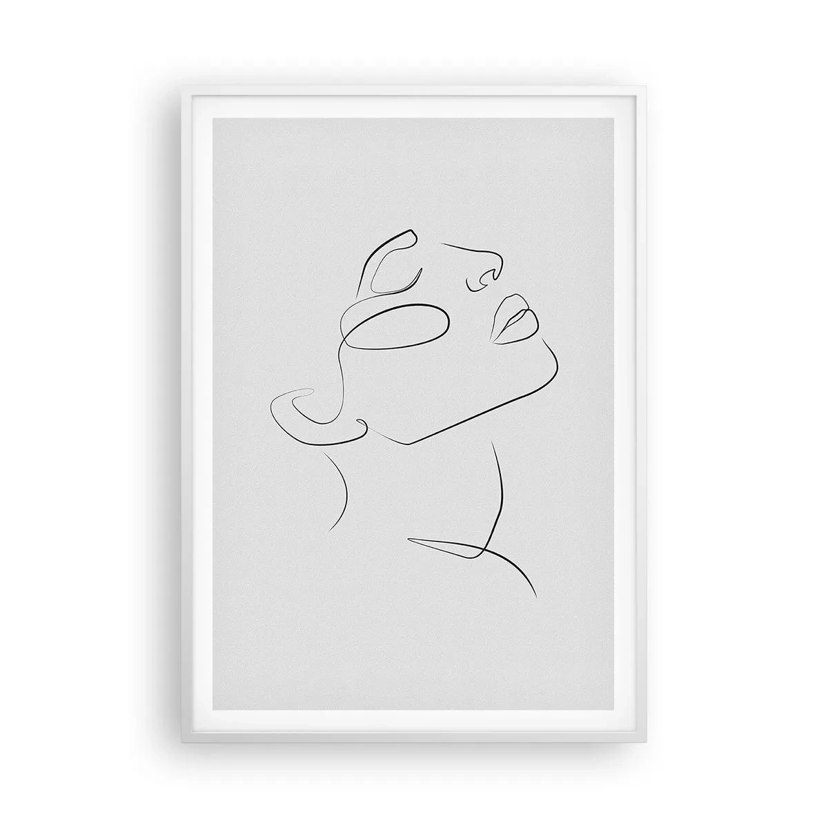 Poster in einem weißen Rahmen - Die Drehungen und Wendungen der Träume - 70x100 cm