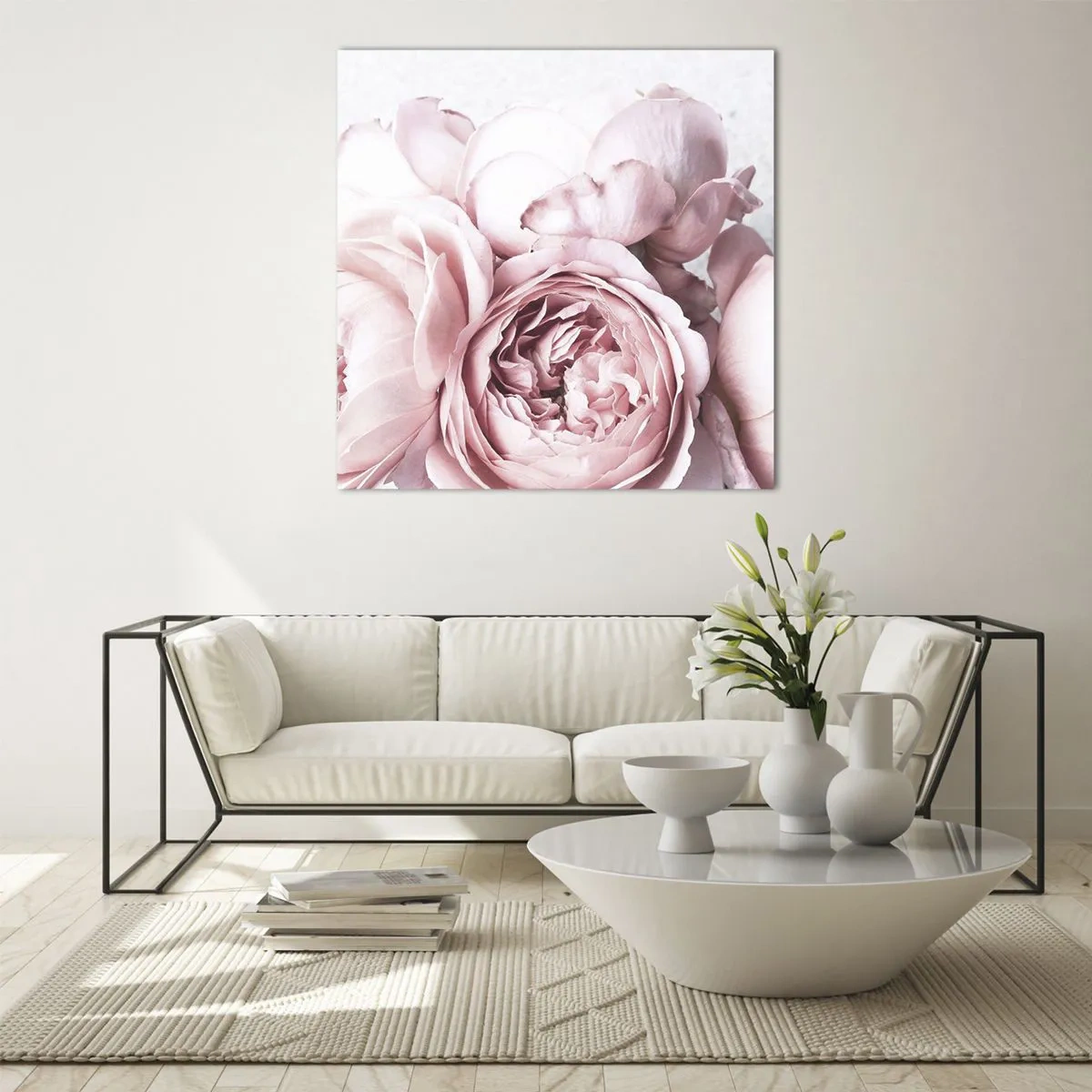 Glasbild - Bild auf glas - Für Romantiker - 30x30 cm