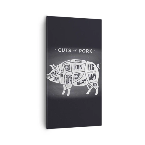 Bild auf Leinwand - Leinwandbild - Metzger Grundierung - 55x100 cm