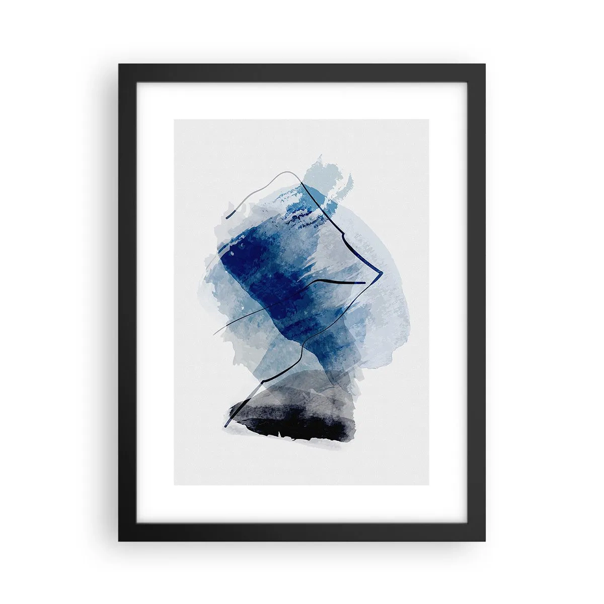 Poster in einem schwarzem Rahmen - Eisberg - 30x40 cm