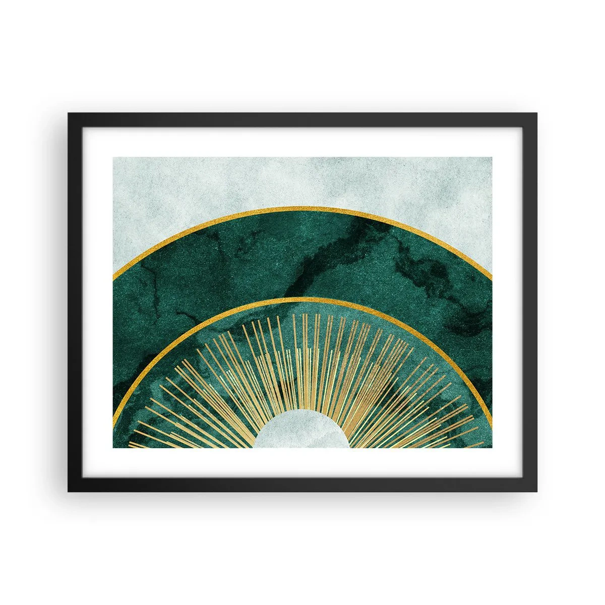 Poster in einem schwarzem Rahmen - Anderes Sonnensystem - 50x40 cm