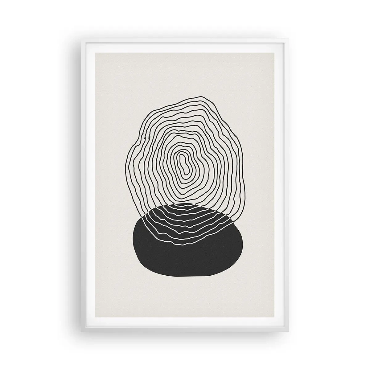 Poster in einem weißen Rahmen - Dauer und Schwingung - 70x100 cm