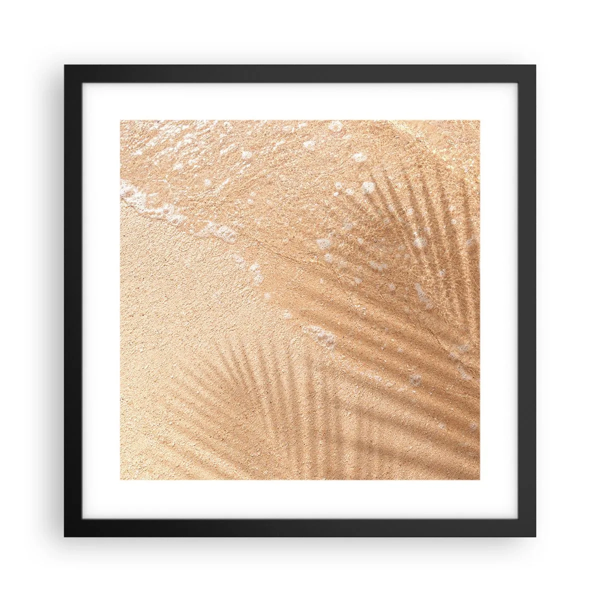 Poster in einem schwarzem Rahmen - Der Schatten eines heißen Sommers - 40x40 cm