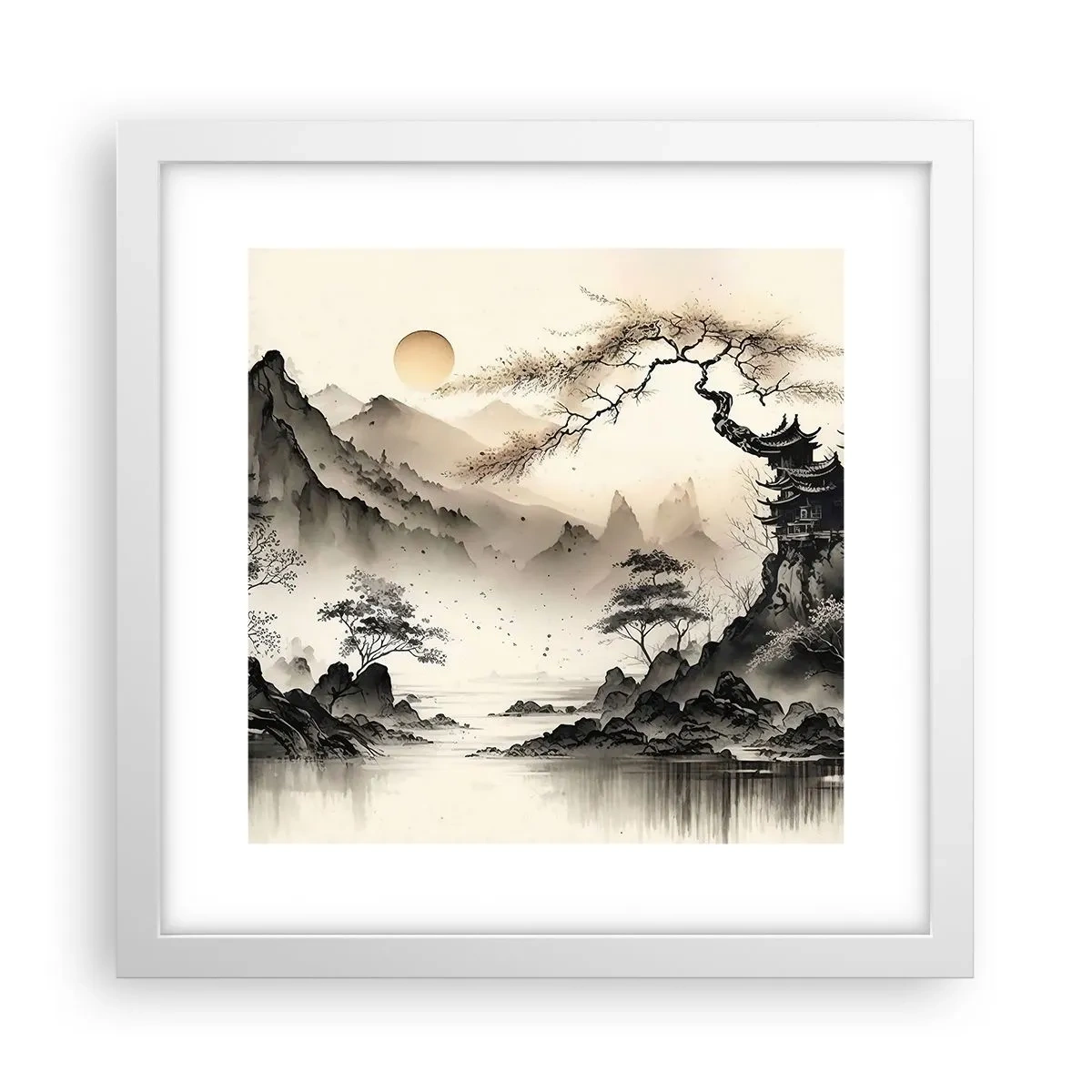 Poster in einem weißen Rahmen - Einzigartiger Charme des Orients - 30x30 cm