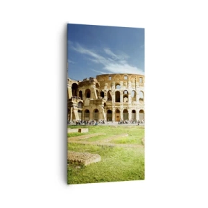 Bild auf Leinwand - Leinwandbild - Wir können immer noch das Knallen der Waffe hören - 65x120 cm