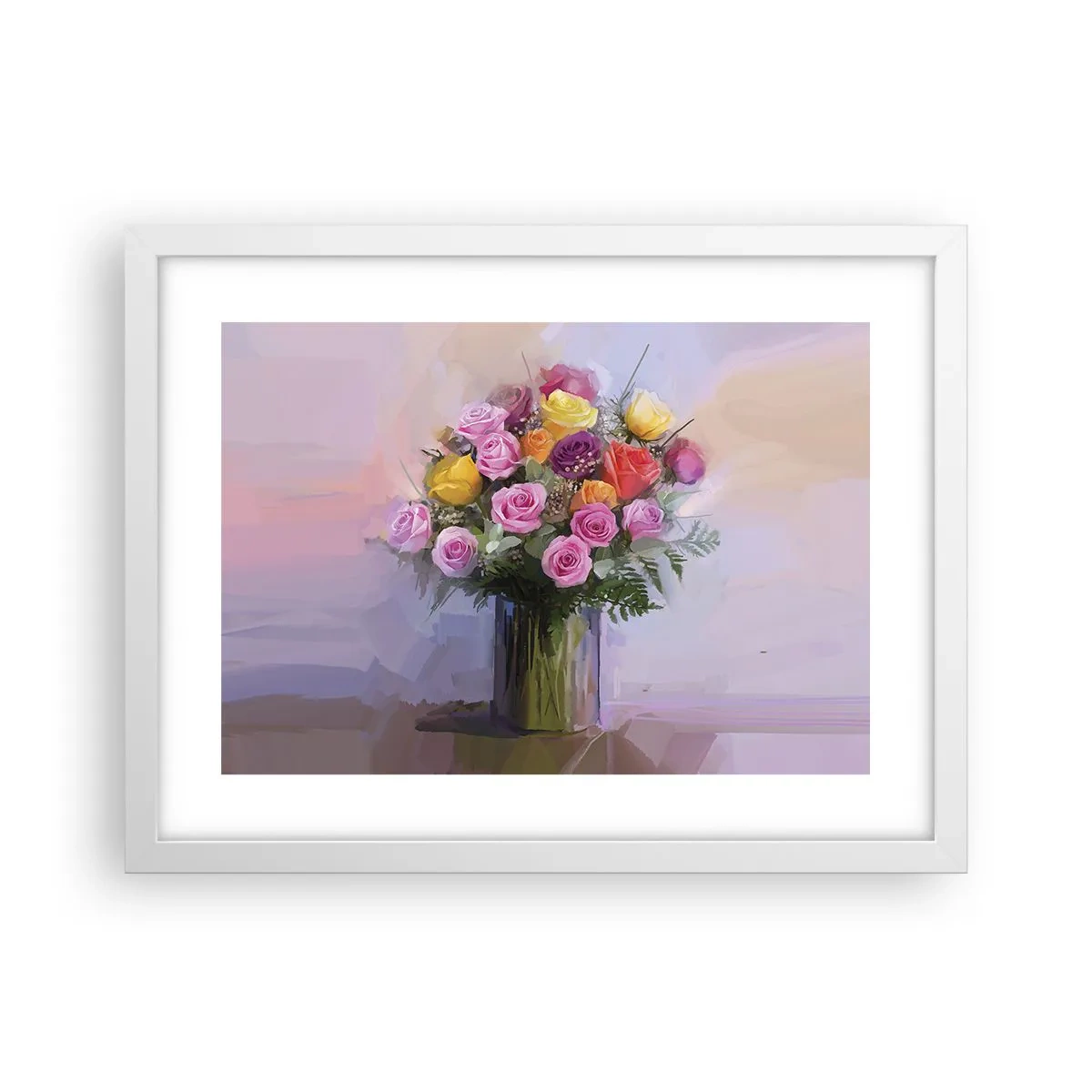 Poster in einem weißen Rahmen - Festgehaltene Schönheit - 40x30 cm