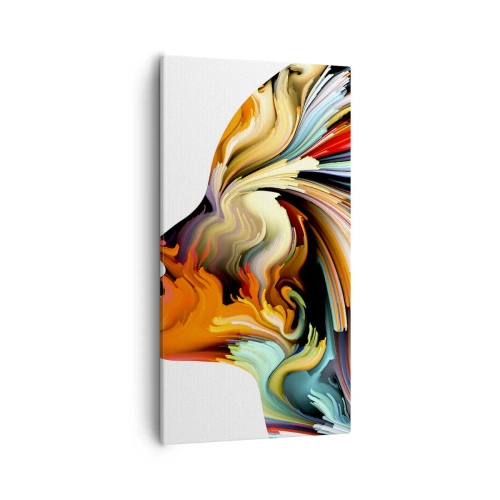 Bild auf Leinwand - Leinwandbild - Eine Explosion der Fantasie - 55x100 cm