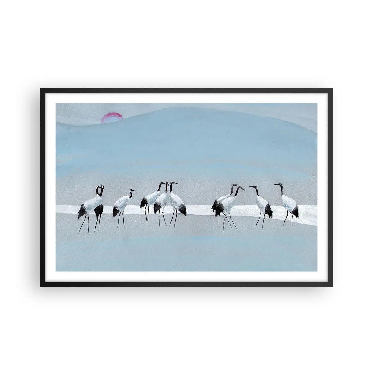 Poster in einem schwarzem Rahmen - Nach einem heißen Tag - 91x61 cm