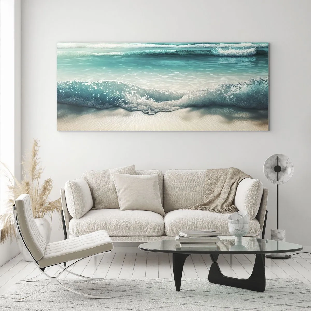 Glasbild - Bild auf glas - Frieden des Ozeans - 100x40 cm