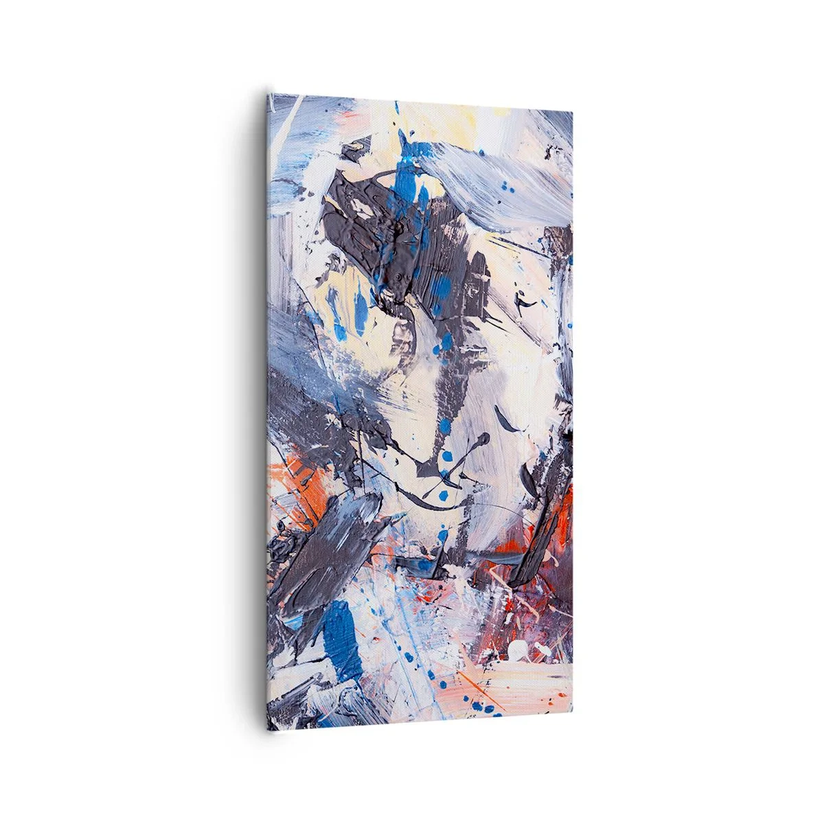 Bild auf Leinwand - Leinwandbild - Verrückter Tanz der Abstraktion - 65x120 cm