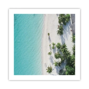 Poster - Urlaub im Paradies - 50x50 cm