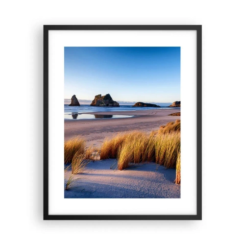 Poster in einem schwarzem Rahmen - Für Friedenssuchende - 40x50 cm