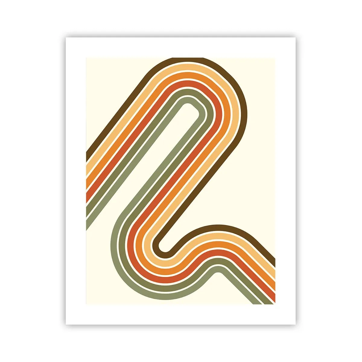 Poster - Zickzack zum Ziel - 40x50 cm