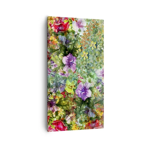 Bild auf Leinwand - Leinwandbild - In Blumen für das Verderben - 55x100 cm