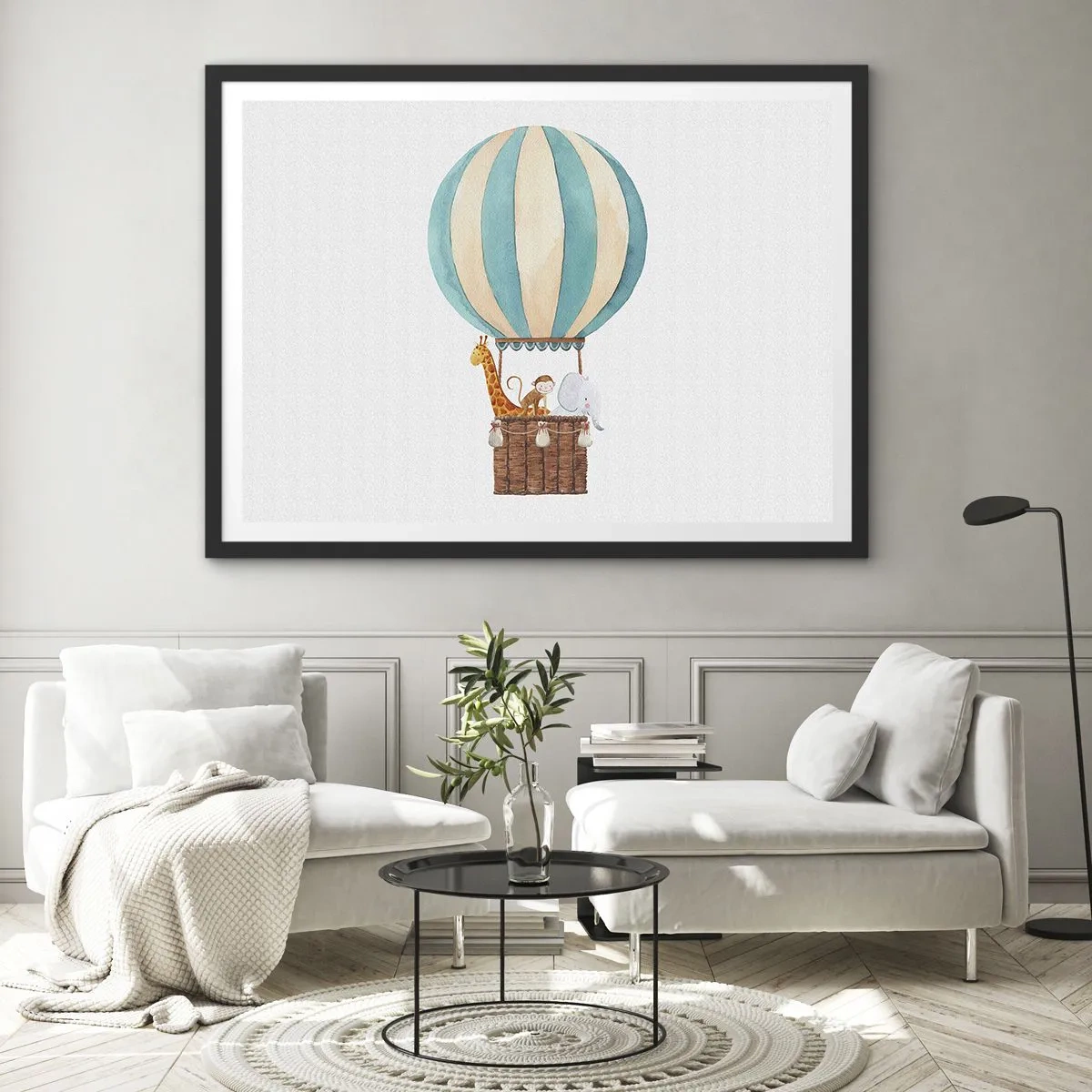 Poster in einem schwarzem Rahmen - Fantastische Reise - 40x30 cm