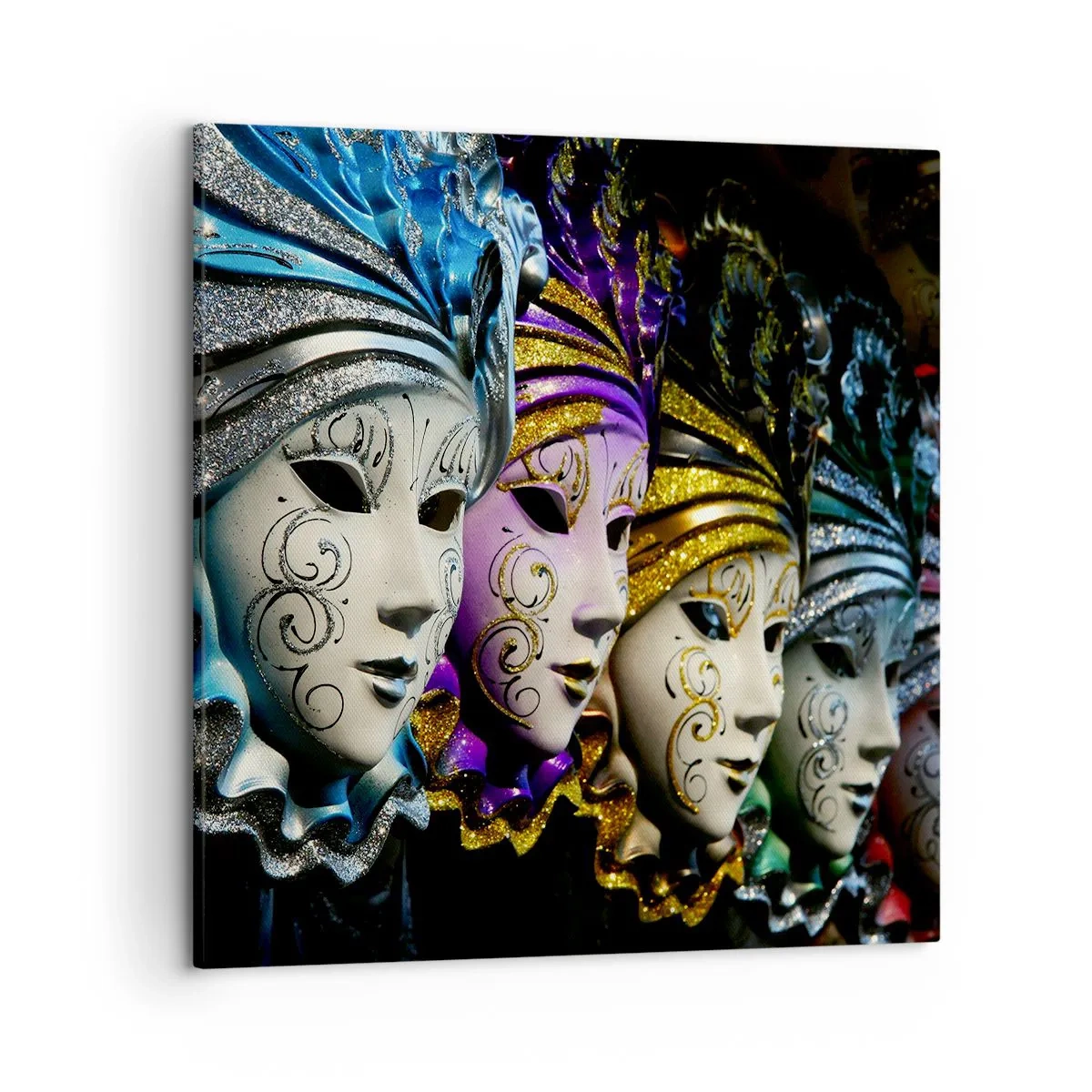 Bild auf Leinwand - Leinwandbild - Geheimnis in Gold und Silber - 50x50 cm