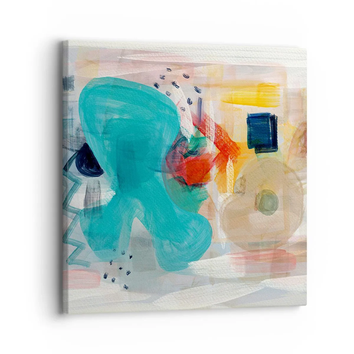 Bild auf Leinwand - Leinwandbild - Buntes Spiel - 30x30 cm