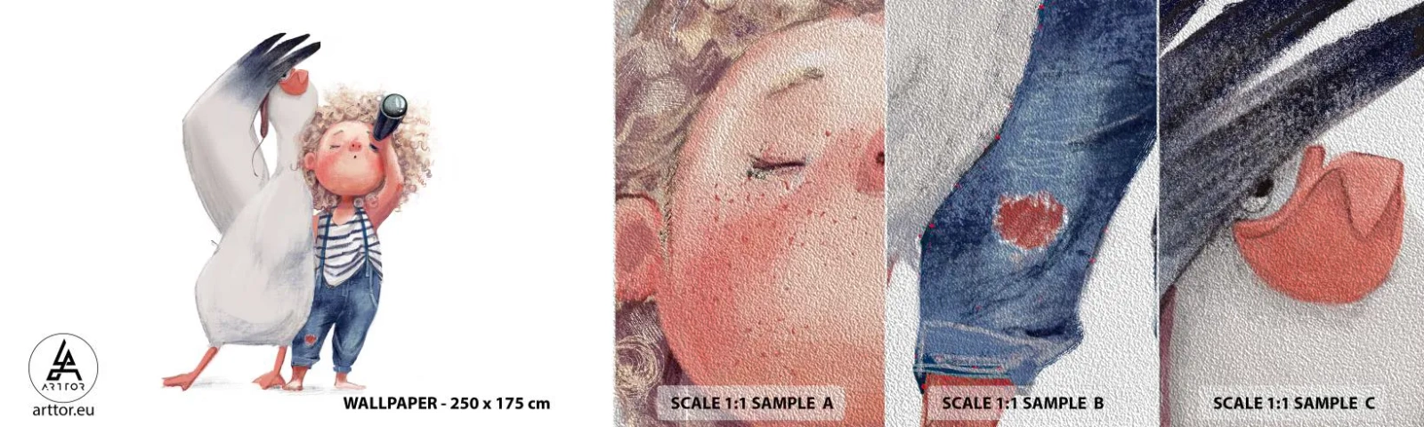 Fototapeten Muster Premium Sand - Toller Reiseplan - Für Kinder, Freundschaft, Mädchen - 100x30 cm